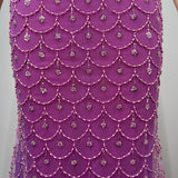 Amethyst Royale Beaded Gown