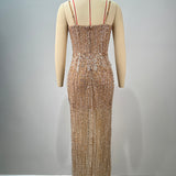 Golden Hour Cutout Sequin Gown