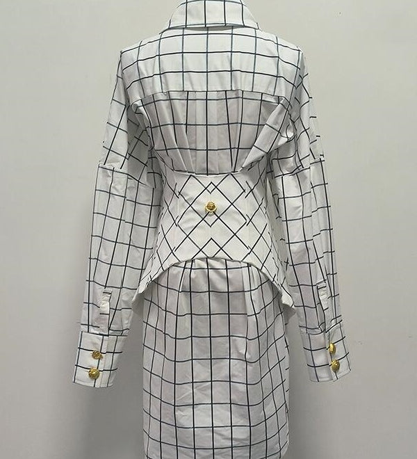 Striped Shirt Dress