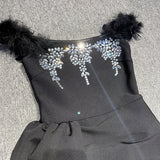 Feather Jewel Gown