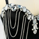 Crystal Cascade Corset Top