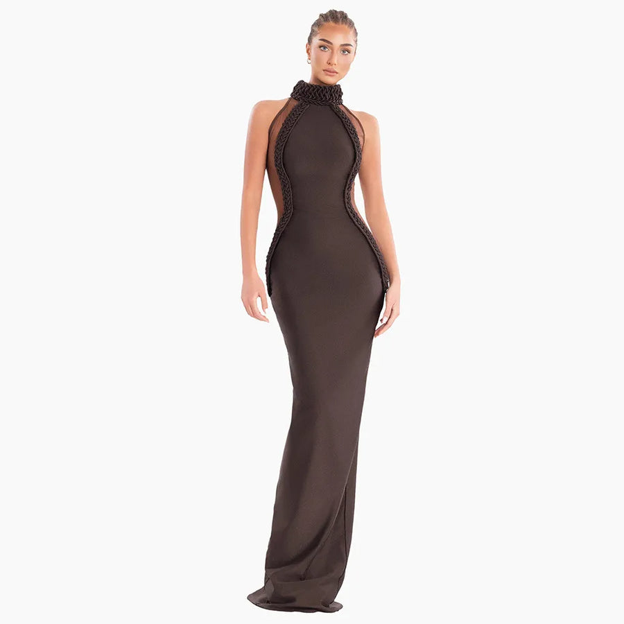 Braided Cocoa Gown