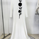 White Floral Maxi Gown