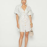 Striped Shirt Dress
