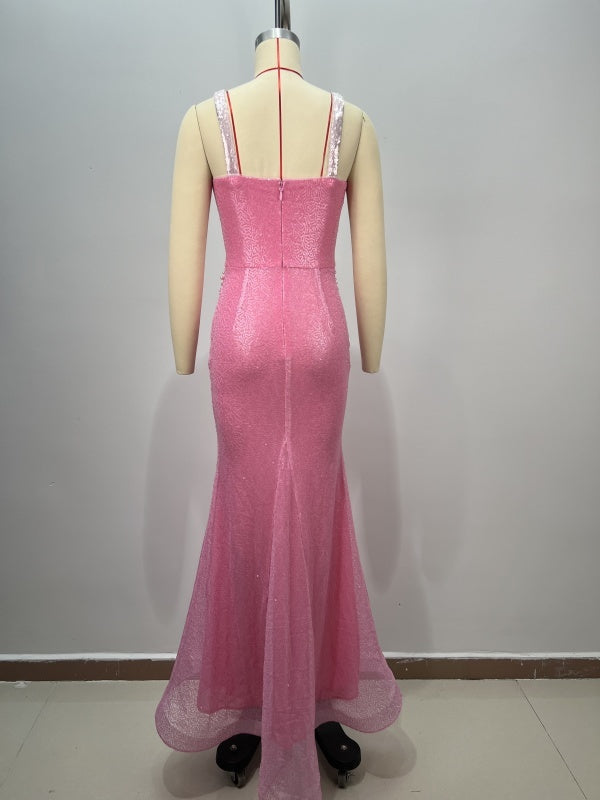 Pink Crystal Gown