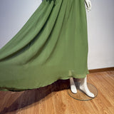 Emerald Green Off-Shoulder Maxi Dress