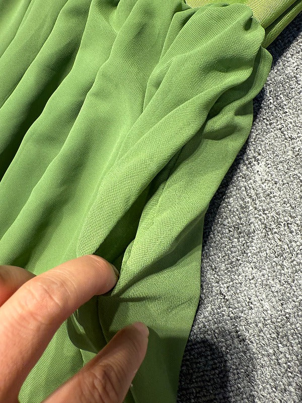 Emerald Green Off-Shoulder Maxi Dress
