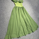 Emerald Green Off-Shoulder Maxi Dress