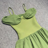 Emerald Green Off-Shoulder Maxi Dress