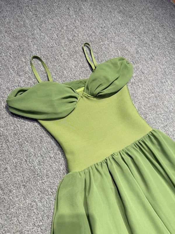 Emerald Green Off-Shoulder Maxi Dress