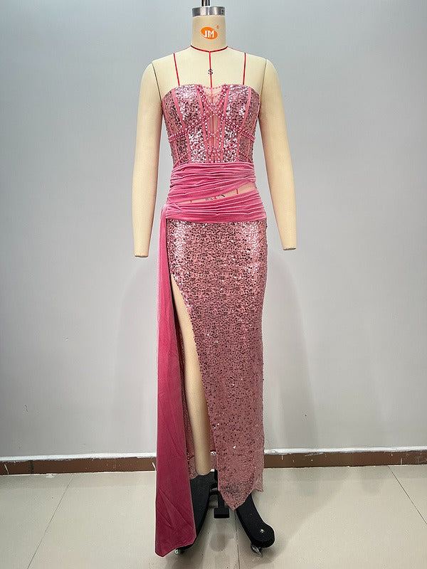 Rose Gold Corset Gown