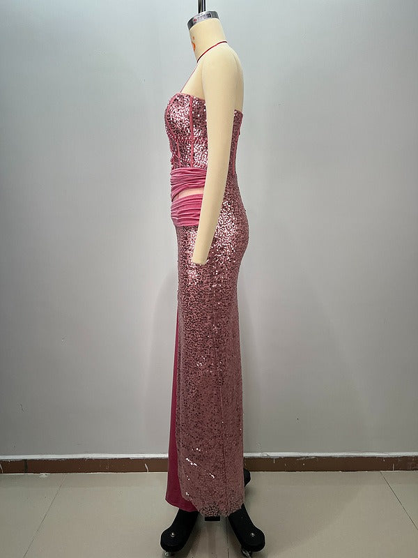 Rose Gold Corset Gown
