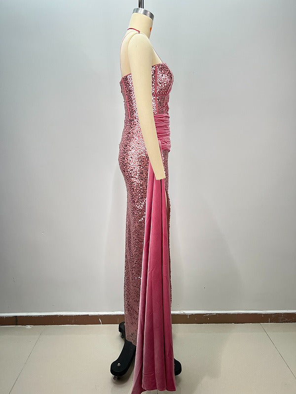 Rose Gold Corset Gown