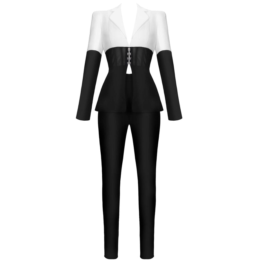Meg Two Piece Set Women Suit Blazer and Pants Etiquettemode