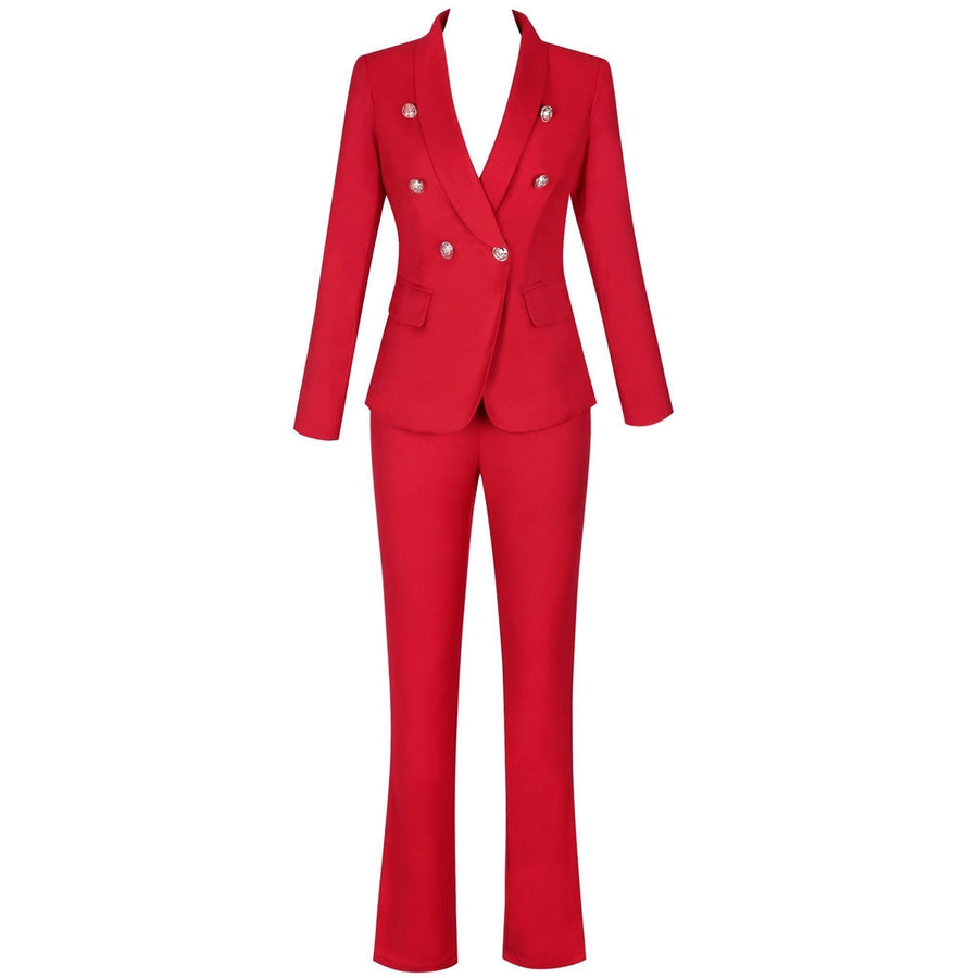 Vee Two Piece Blazer Suit Etiquettemode