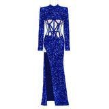 Arelia Sequin Maxi Dress